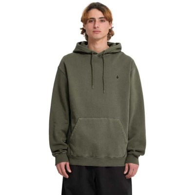 суичър,мъжки,пуловери,volcom,single,stone,pw,hoodie,dark,olive