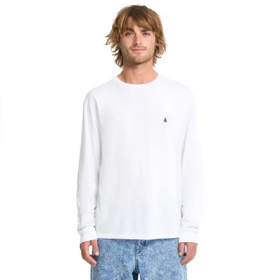 тениска,мъжки,тениски,дамски,тениски,volcom,stone,blanks,basic,long,sleeve,t,shirt,white,(white)