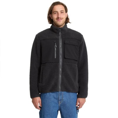 блуза,мъжки,пуловери,volcom,storm,stone,full,zip,sweatshirt,asphalt,black