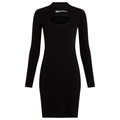 рокля,дамски,поли,и,рокли,karl,lagerfeld,a4w13010,dress,black
