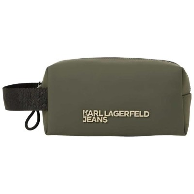 несесер,тоалетни,принадлежности,karl,lagerfeld,coated,pu,wash,bag,forest,night,(green)