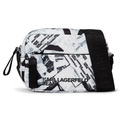 чанти,за,през,рамо,karl,lagerfeld,essential,cb,aop,crossbody,urban,texture,aop,(white)