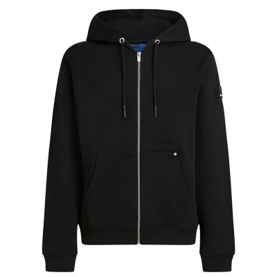 блуза,мъжки,пуловери,karl,lagerfeld,patch,regular,fit,full,zip,sweatshirt,black