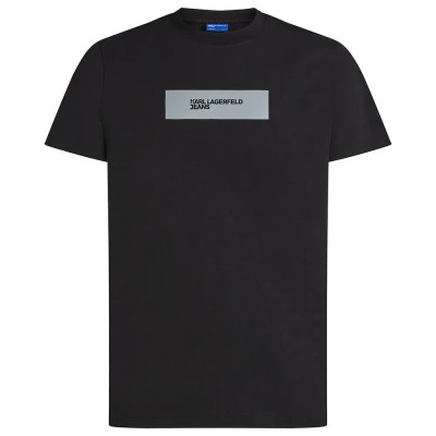 тениска,мъжки,тениски,karl,lagerfeld,reflective,slim,fit,t,shirt,black