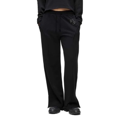 анцуг,дамски,панталони,karl,lagerfeld,studded,logo,sweat,pants,black