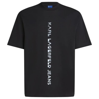 тениска,мъжки,тениски,karl,lagerfeld,vertical,logo,regular,fit,t,shirt,black