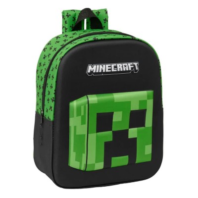 раница,раници,safta,622578011,minecraft,3d,mini,6l,32x43x14,cm,backpack,multicolor,(green)