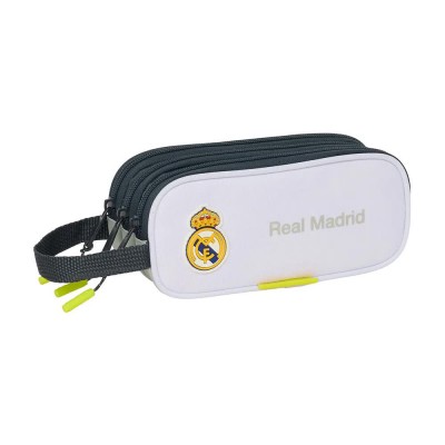 канцеларски,принадлежности,safta,real,madrid,25,26,triple,pencil,case,multicolor,(white)