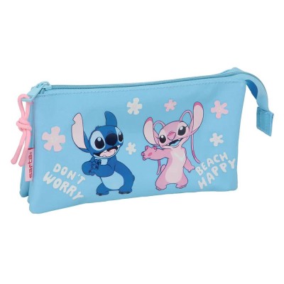 канцеларски,принадлежности,safta,stitch,happy,triple,pencil,case,blue,(multicolor)