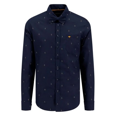 риза,с,дълъг,ръкав,мъжки,ризи,fynch,hatton,christmas,button,down,long,sleeve,shirt,navy,(blue)
