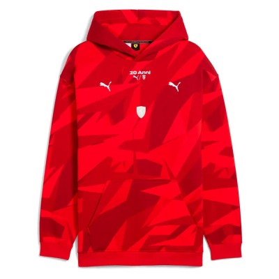 суичър,мъжки,пуловери,puma,ferrari,20,years,of,red,hoodie,red,(rosso,corsa)