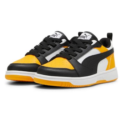 маратонки,мъжки,маратонки,дамски,маратонки,puma,rebound,v6,lo,ac,ps,trainers,white,black,(white,black,tangerine)