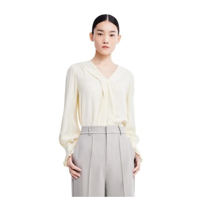 дамски,блузи,дамски,ризи,lily,elegant,drape,lace,blouse,mustard,yellow,(beige,yellow)