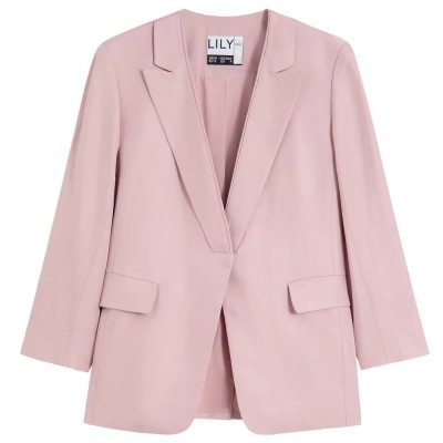 сако,дамски,сака,lily,faux,blazer,coral,(pink)