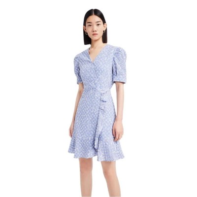 рокля,дамски,поли,и,рокли,lily,short,sleeve,long,dress,gray,blue,(blue)
