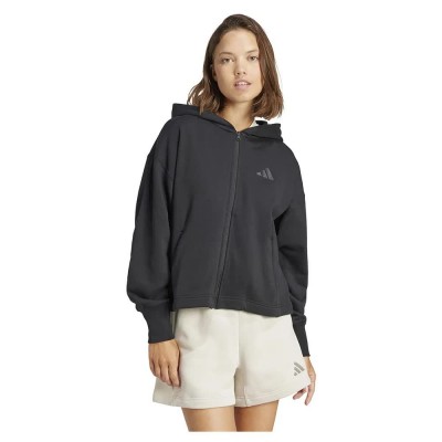блуза,дамски,блузи,adidas,all,szn,french,terry,loose,full,zip,sweatshirt,black