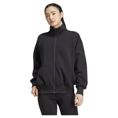 блуза,дамски,блузи,adidas,all,szn,soft,lux,loose,full,zip,sweatshirt,black