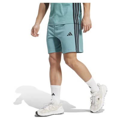 къси,панталони,мъжки,панталони,adidas,essential,3,stripes,french,terry,shorts,powder,teal,black,(blue)