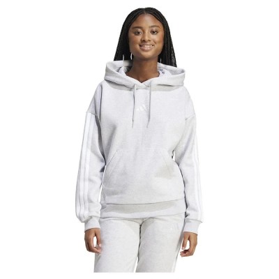 суичър,дамски,блузи,adidas,essentials,3,stripes,fleece,hoodie,light,grey,heather,white