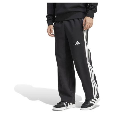 панталони,мъжки,панталони,adidas,essentials,3,stripes,fleece,wide,leg,pants,black