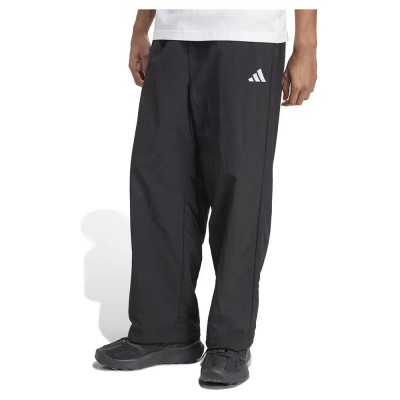 панталони,мъжки,панталони,adidas,essential,small,logo,woven,open,hem,pants,black,(black,white)