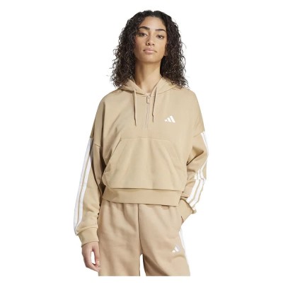 суичър,дамски,блузи,adidas,essentials,3,stripes,french,terry,hoodie,warm,sandstone,white,(beige)
