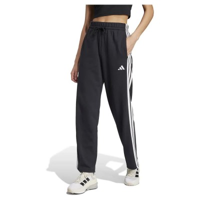 анцуг,дамски,панталони,adidas,essentials,3,stripes,open,hem,french,terry,joggers,black,white,(black)