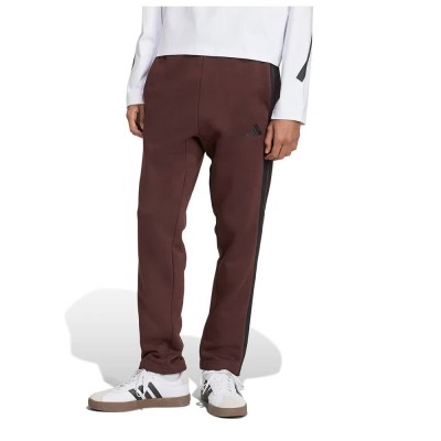 анцуг,мъжки,панталони,adidas,essentials,3,stripes,open,hem,fleece,joggers,brown,(shadow,brown,black)