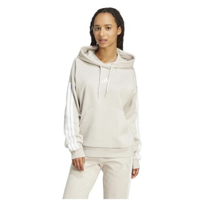 суичър,дамски,блузи,adidas,essentials,3,stripes,fleece,hoodie,wonder,alumina,white,(beige)
