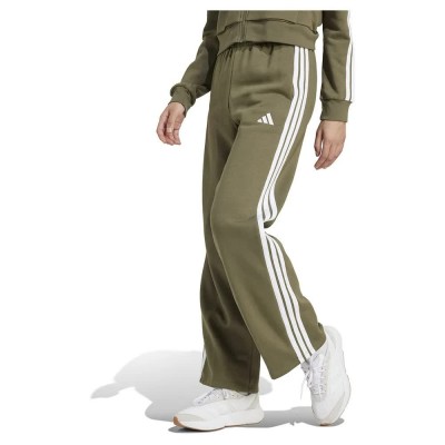 анцуг,дамски,панталони,adidas,essentials,3,stripes,open,hem,fleece,joggers,olive,strata,white,(green)