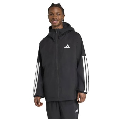 яке,мъжки,якета,adidas,essentials,climaproof,3,stripes,jacket,black