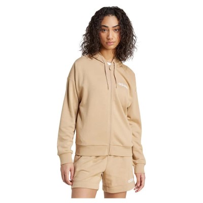 блуза,дамски,блузи,adidas,essentials,linear,french,terry,full,zip,sweatshirt,warm,sandstone,white,(beige)