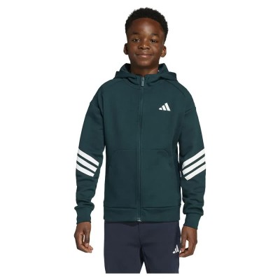 блуза,детски,блузи,adidas,future,icons,3,stripes,full,zip,sweatshirt,aurora,ivy,white,(green)