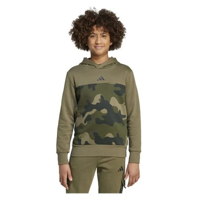 суичър,детски,блузи,adidas,seasonal,essentials,camo,fleece,hoodie,olive,strata,black,(green)