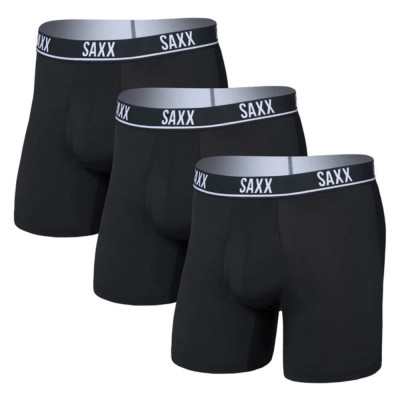 боксерки,мъжко,бельо,saxx,underwear,essential,performance,mesh,boxer,brief,fly,3pk,boxers,3,units,black