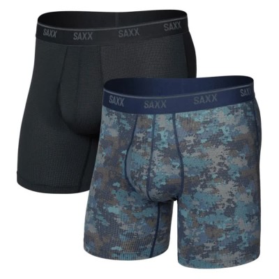 боксерки,мъжко,бельо,saxx,underwear,quest,quick,dry,mesh,boxers,2,units,matrix,camo,black,(black,grey)