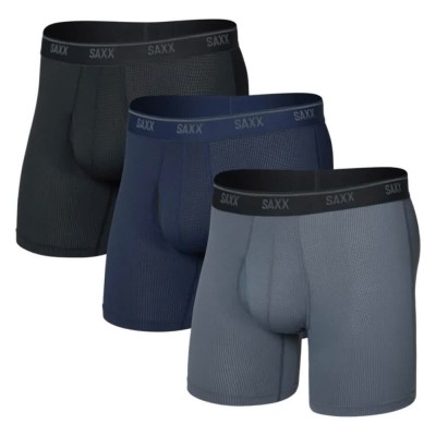 боксерки,мъжко,бельо,saxx,underwear,quest,quick,dry,mesh,boxers,3,units,black,turbulence,maritime,(multicolor)