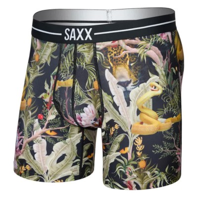 боксерки,мъжко,бельо,saxx,underwear,volt,breathable,mesh,boxers,jungle,juice,black,(black)
