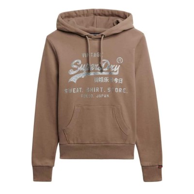 суичър,дамски,блузи,superdry,embellished,vl,relaxed,fit,hoodie,taupe,grey,(brown)