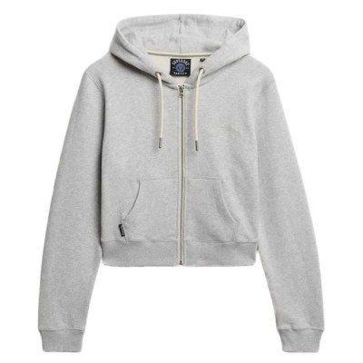 блуза,дамски,блузи,superdry,essential,logo,cropped,full,zip,sweatshirt,glacier,grey,marl,(grey)