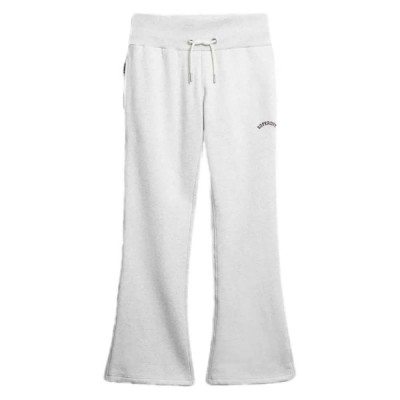 анцуг,дамски,панталони,superdry,essential,logo,flare,fit,joggers,white