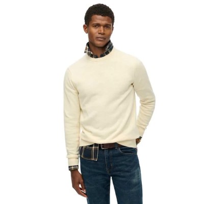 блуза,мъжки,пуловери,superdry,essentials,sweater,classic,cream