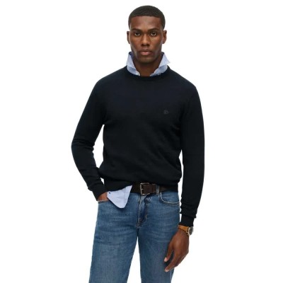 блуза,мъжки,пуловери,superdry,essentials,sweater,black,(eclipse,navy,marl)