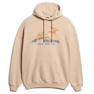 суичър,дамски,блузи,superdry,tokyo,vl,relaxed,fit,hoodie,beige