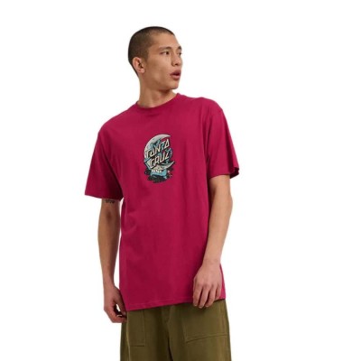 тениска,мъжки,тениски,santa,cruz,crescent,bone,hand,short,sleeve,t,shirt,burgundy,(pink)
