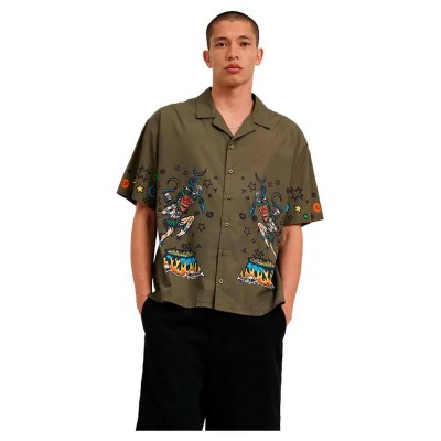 риза,с,къс,ръкав,мъжки,ризи,santa,cruz,salba,resurrection,short,sleeve,shirt,uniform,green,(green)