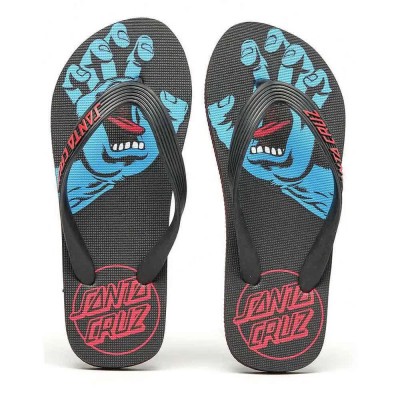 мъжки,джапанки,и,чехли,дамски,сандали,и,чехли,santa,cruz,screaming,hand,thong,slides,black,(black)