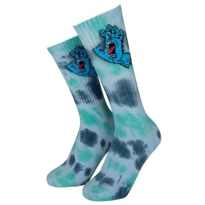 чорапи,дамски,чорапи,santa,cruz,screaming,hand,tie,dye,socks,fresh,blue,tie,dye,(blue)