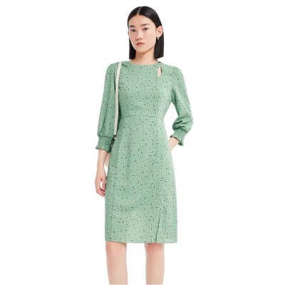 рокля,дамски,поли,и,рокли,lily,chic,cut,out,dress,gray,green,(green)