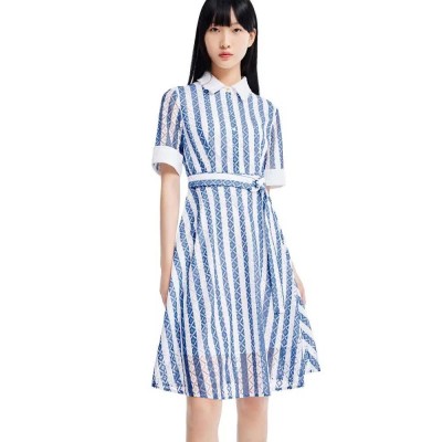 рокля,дамски,поли,и,рокли,lily,lace,shirt,dress,blue